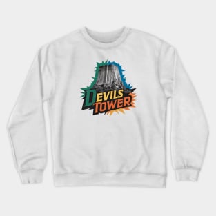 Majestic Devils Tower, Wyoming Crewneck Sweatshirt